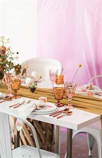 Vintage Pink and Yellow Baby Shower