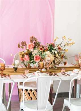 Vintage Pink and Yellow Baby Shower