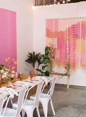 Vintage Pink and Yellow Baby Shower