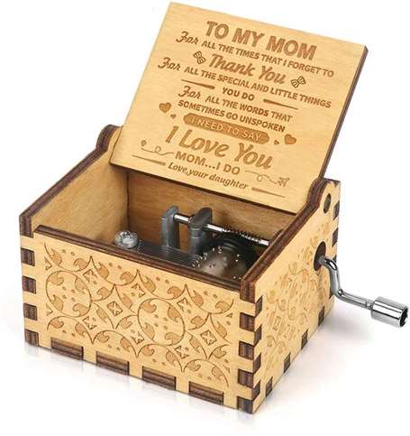 Engraved music box cool things for christmas