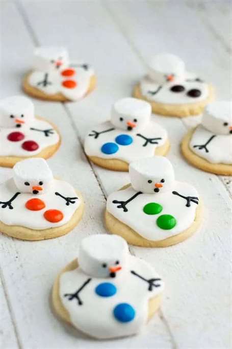 Melted snowman cookies easy christmas dessert recipes 