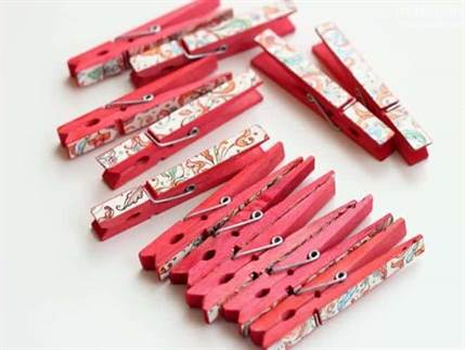 DIY Embellished Clothespins for Notes - Quà tặng Giáng sinh cho Giáo viên Tự làm