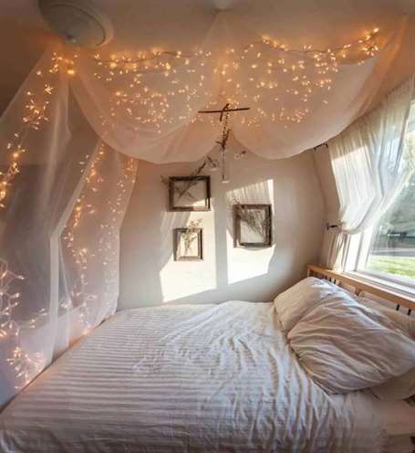 Bed Canopy with Lights 
