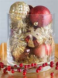 Bauble Container Christmas Table Decor DIY