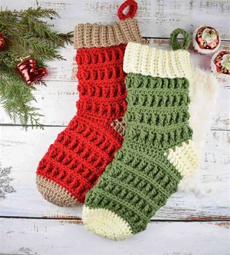 Crochet handmade vớ giáng sinh 