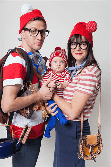 Where's Waldo Family Halloween Costumes