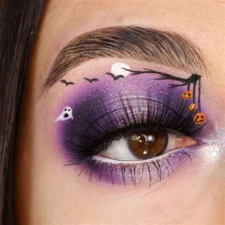 Trang điểm mắt Halloween 