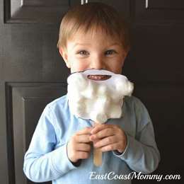 DIY Christmas Crafts for Kids - Santa Beards