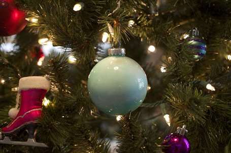 Ombre Paint Christmas Ornament