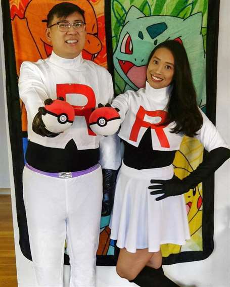 Jessie and james from team rocket funny couple halloween costumes 