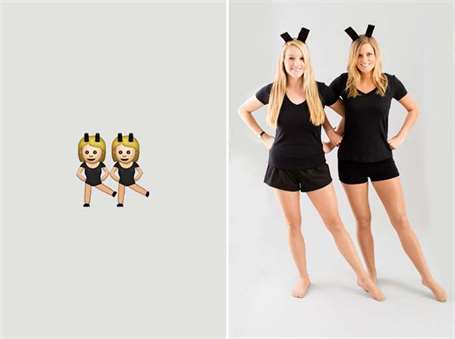Bộ đôi Trang phục Halloween - Biểu tượng cảm xúc cho cô gái nhảy múa
