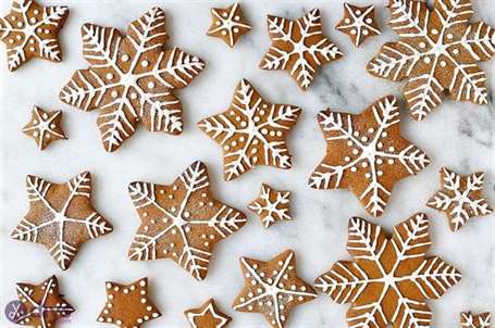 Iced gingerbread cookies christmas cookies
