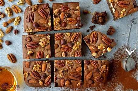 Bữa tiệc ý tưởng thực phẩm bánh brownies bourbon bổ dưỡng