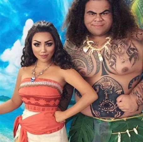 Ý tưởng trang điểm halloween dễ thương Disney's moana