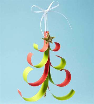 Whimsical Christmas Decorations - Paper Trees