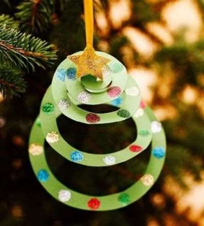 Paper Spiral Trees - DIY Ornaments