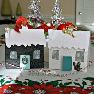 Paper Houses - Handmade Christmas Decorations