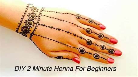 Hình xăm Henna Finger Bracelet