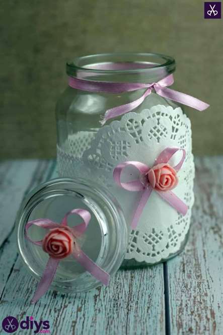 Mason jar trung tâm cho đám cưới tự làm