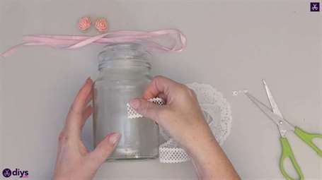 Mason jar centerpiece cho đám cưới step2a