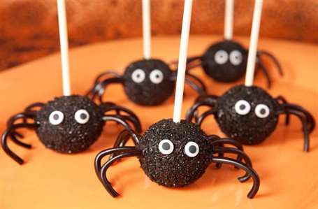 Spider cake pops spider craft
