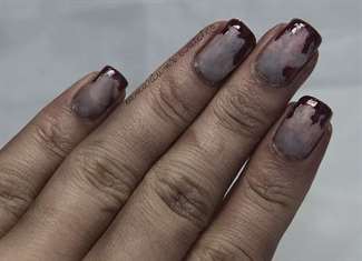 Zombie Halloween Nails