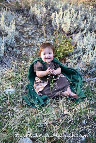 Hobbit Girl DIY Baby Halloween Costume