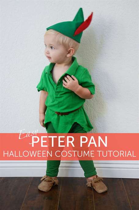 Peter Pan Tự làm Trang phục Halloween cho Bé