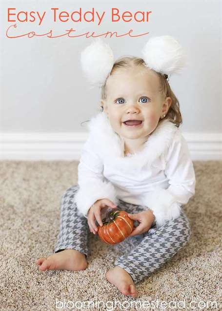 Teddy Bear DIY Baby Halloween Costume