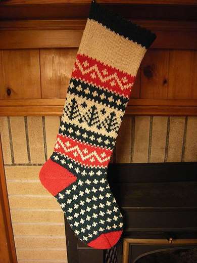 Knit Christmas Stocking