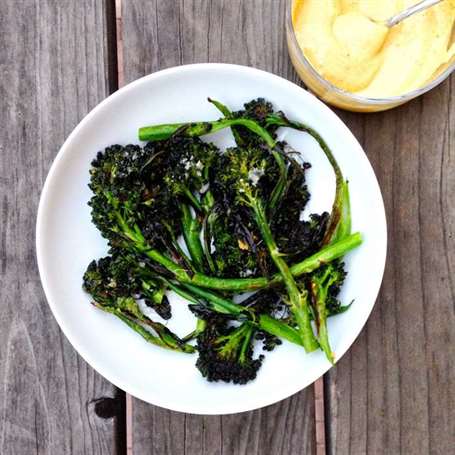 Broccolini nướng - Bên Bữa tối Lễ Tạ ơn