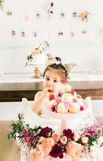 1641574059 69 Floral First Birthday Party Fit for Foodies