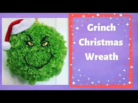 Grinch trang trí lưới vòng hoa Grinch trang trí giáng sinh ngoài trời 