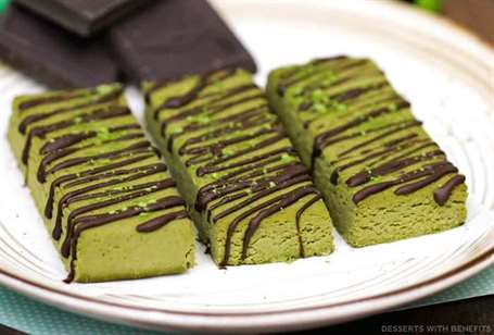 Thanh đạm trà xanh matcha fudge