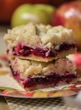 Cranberry Apple Shortbread Bards - Món tráng miệng Tốt nhất trong Lễ Tạ ơn