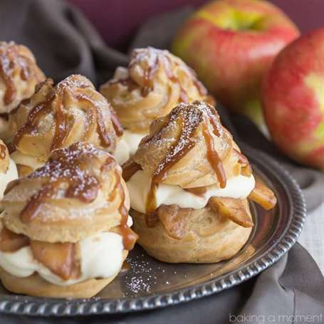 Caramel Apple Cream Puffs - Món tráng miệng Tốt nhất trong Lễ Tạ ơn