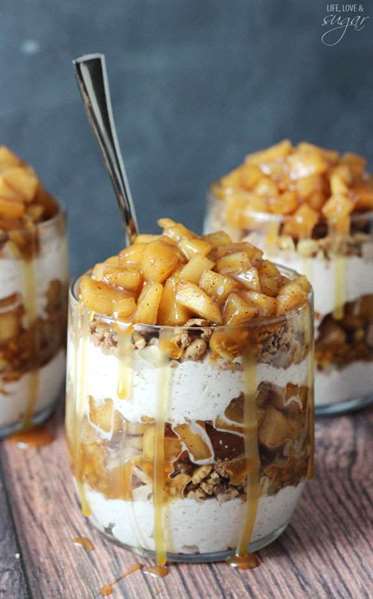 Caramel Apple Trifles - Ý tưởng Món tráng miệng Lễ Tạ ơn