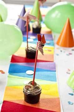 Rainbow Felt Table Runner