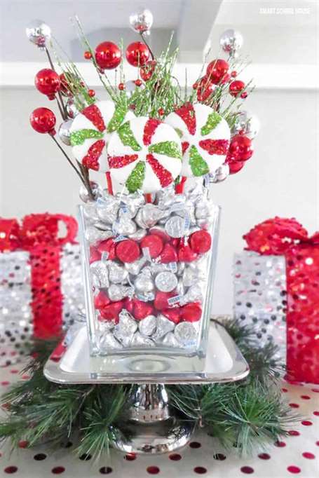 Hershey Kiss & Seasonal Candies - Christmas Coffee Table Decor