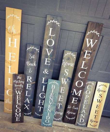 Wooden Rustic Welcome Sign
