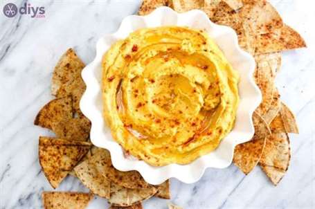 Sweet roasted carrot hummus thanksgiving appetizers