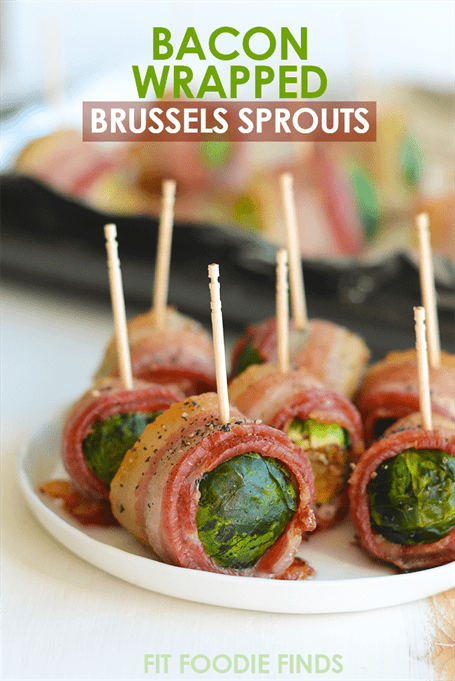 Bacon-Wrapped Brussels Sprouts - Healthy Thanksgiving Appetizers