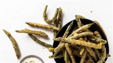 Tempura Green Beans - Thanksgiving Finger Foods