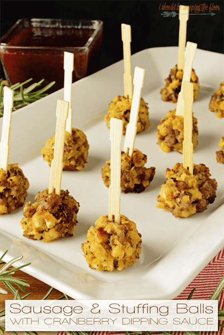 Sausage & Stuffing Meatballs - Best Thanksgiving Appetizers