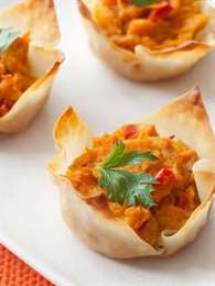 Curry Sweet Potato Cups Thanksgiving Appetizers