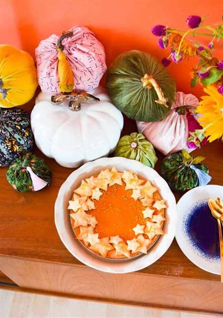 Faux Pumpkin Pie - Trang trí lễ tạ ơn