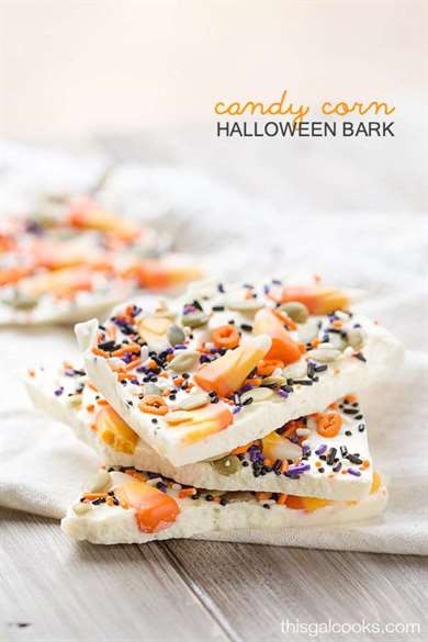  Kẹo bắp Bark - Món ăn cho bữa tiệc Halloween