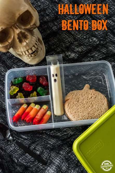 Hộp bento halloween cho trẻ em ăn trưa halloween