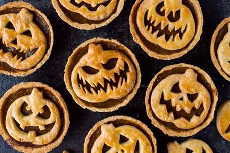 Jack o đèn lồng mini bánh bí ngô tự chọn đồ ăn tiệc halloween