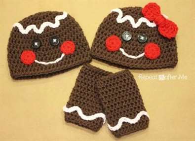 Christmas Crochet Pattern - Gingerbread Person Nats